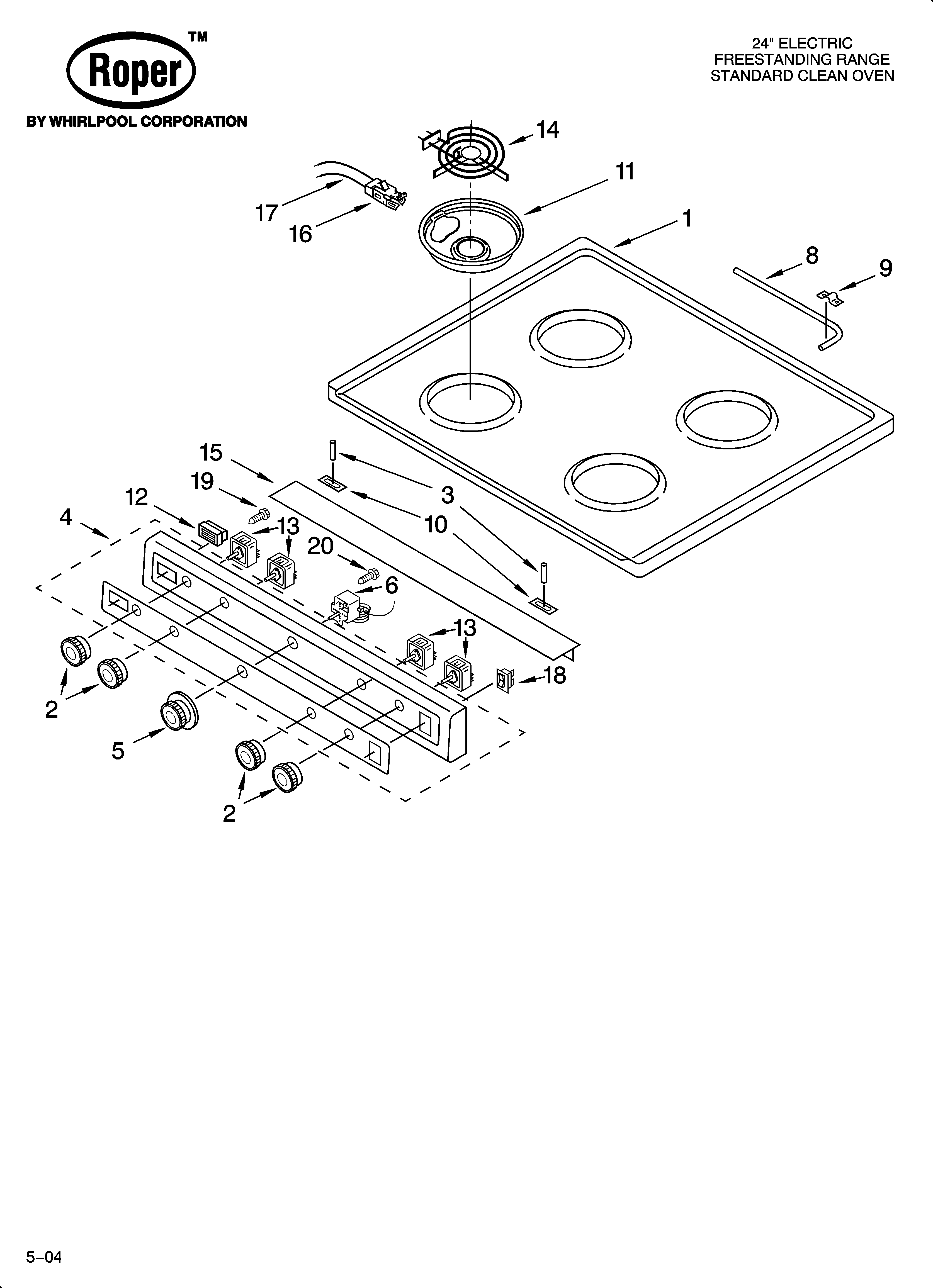 Cooktop parts