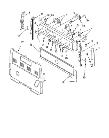 Control panel parts