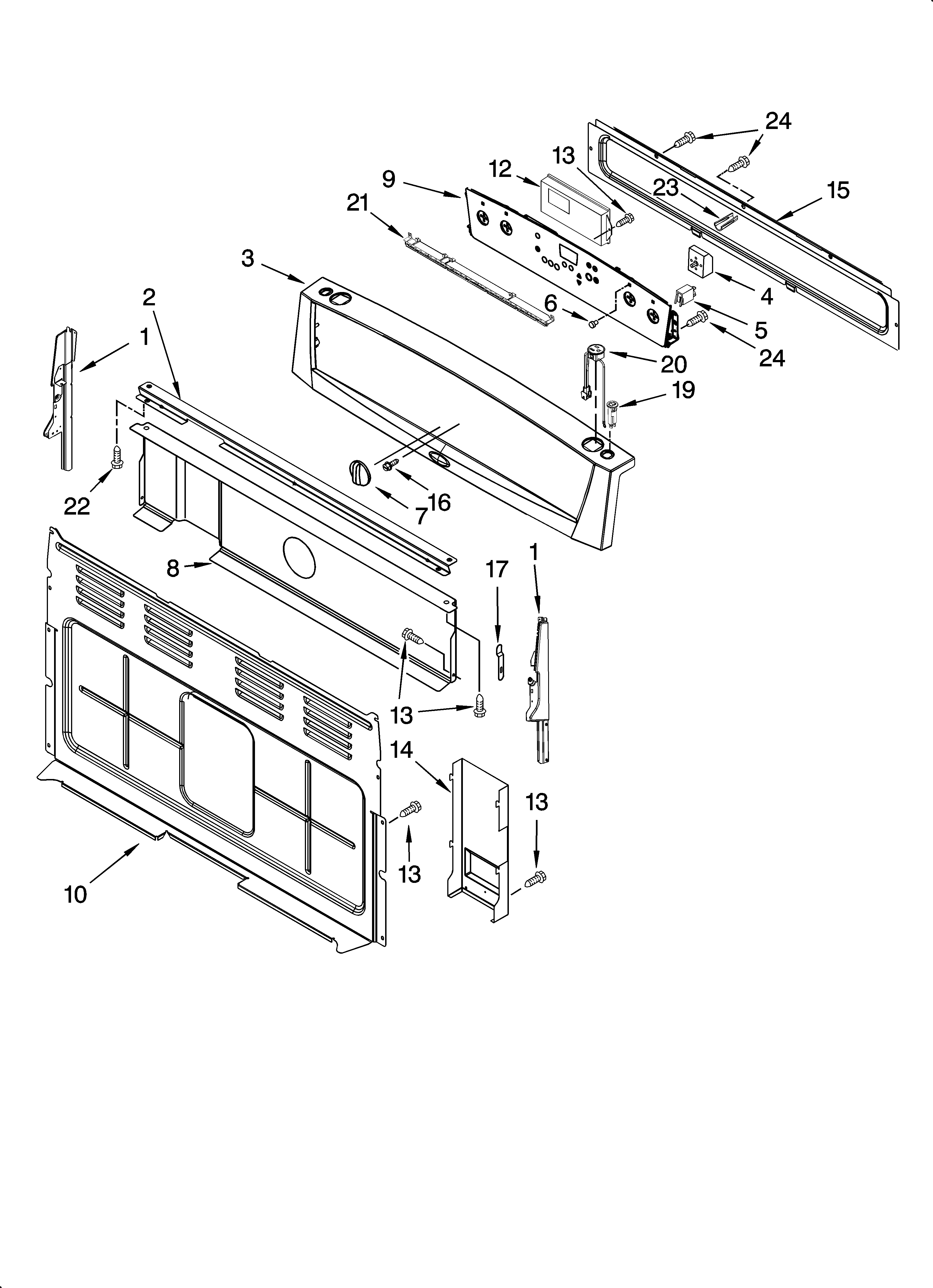 Control panel parts