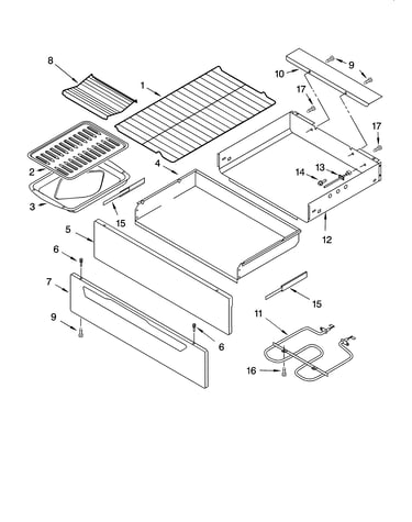 Drawer & broiler parts