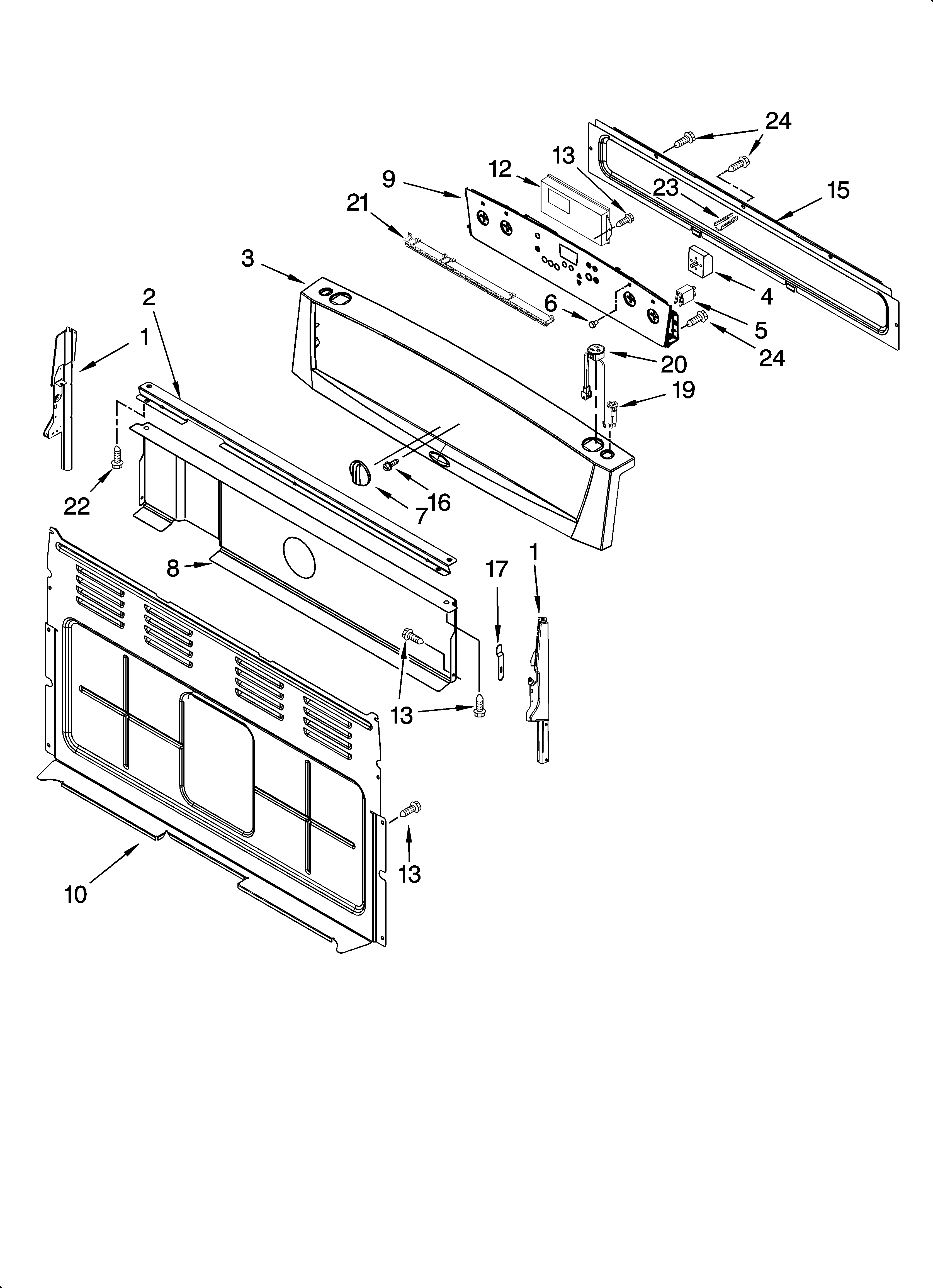 Control panel parts