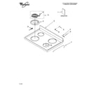 Whirlpool WERE3000PQ4 cooktop parts diagram