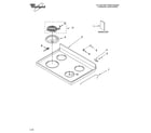 Whirlpool WERE3100PQ1 cooktop parts diagram