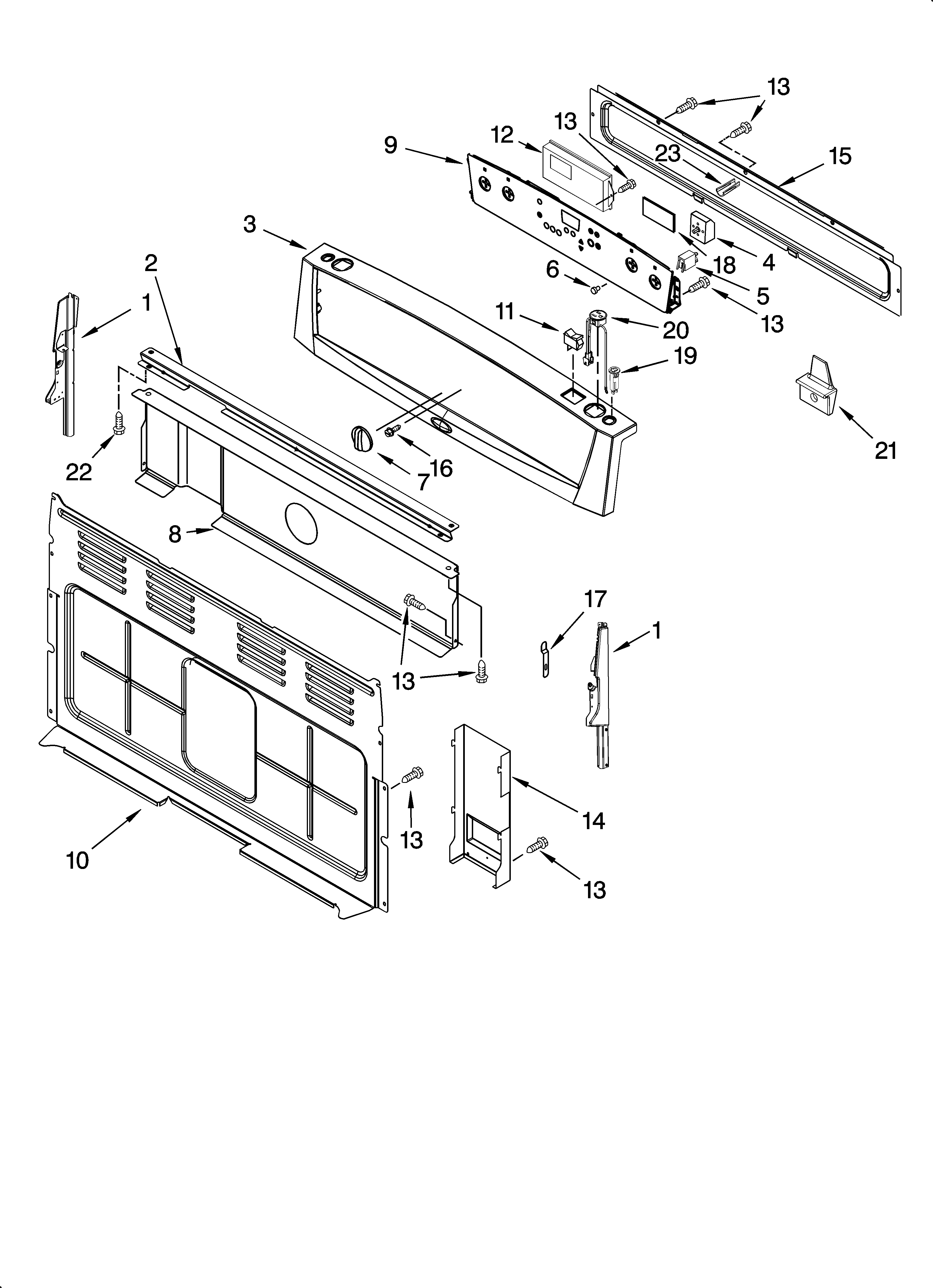 Control panel parts