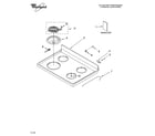 Whirlpool WERE3100PQ2 cooktop parts diagram