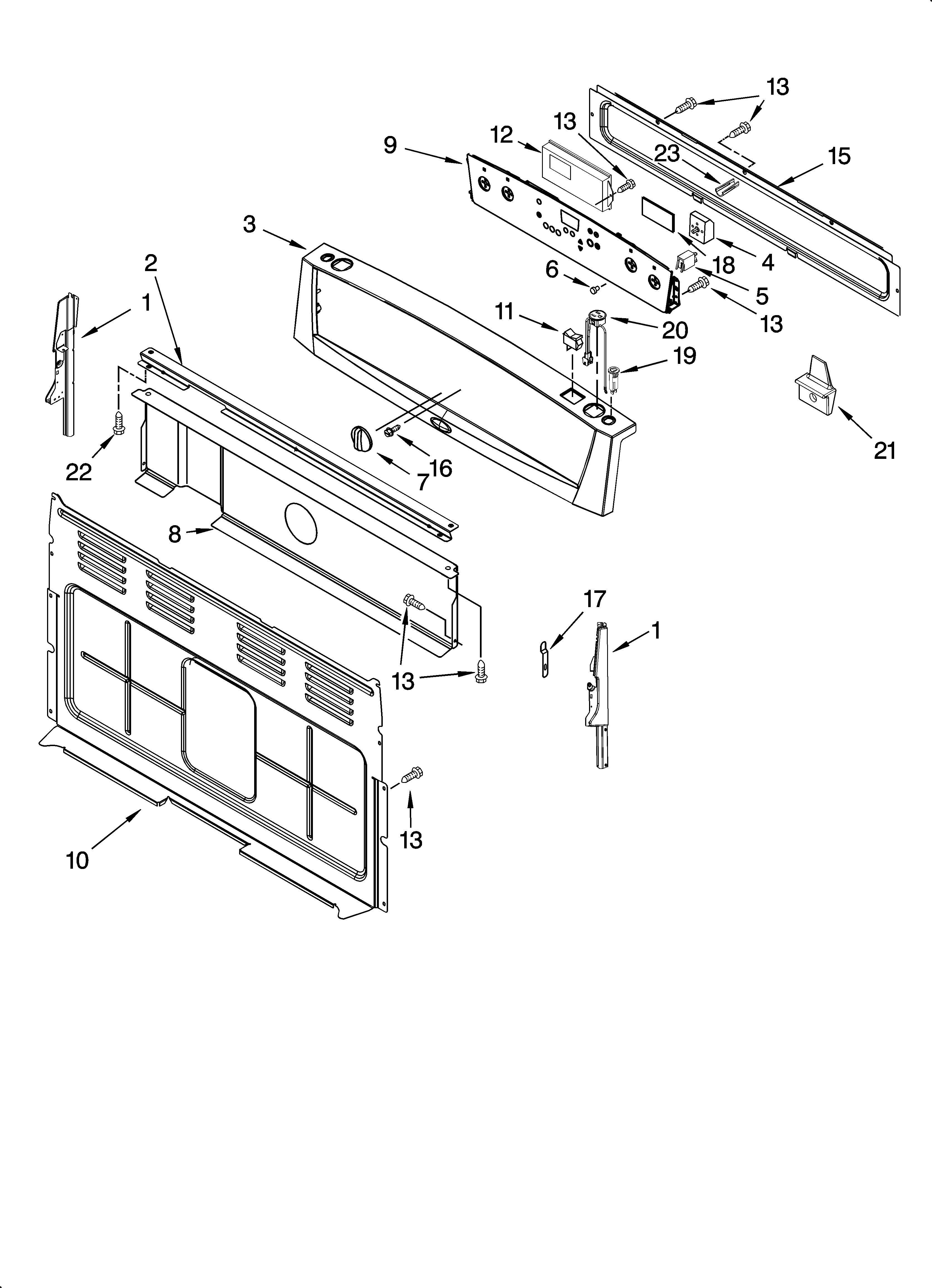 CONTROL PANEL PARTS