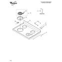 Whirlpool WERE3110PQ1 cooktop parts diagram