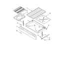 Whirlpool WERE3110PQ1 drawer & broiler parts diagram