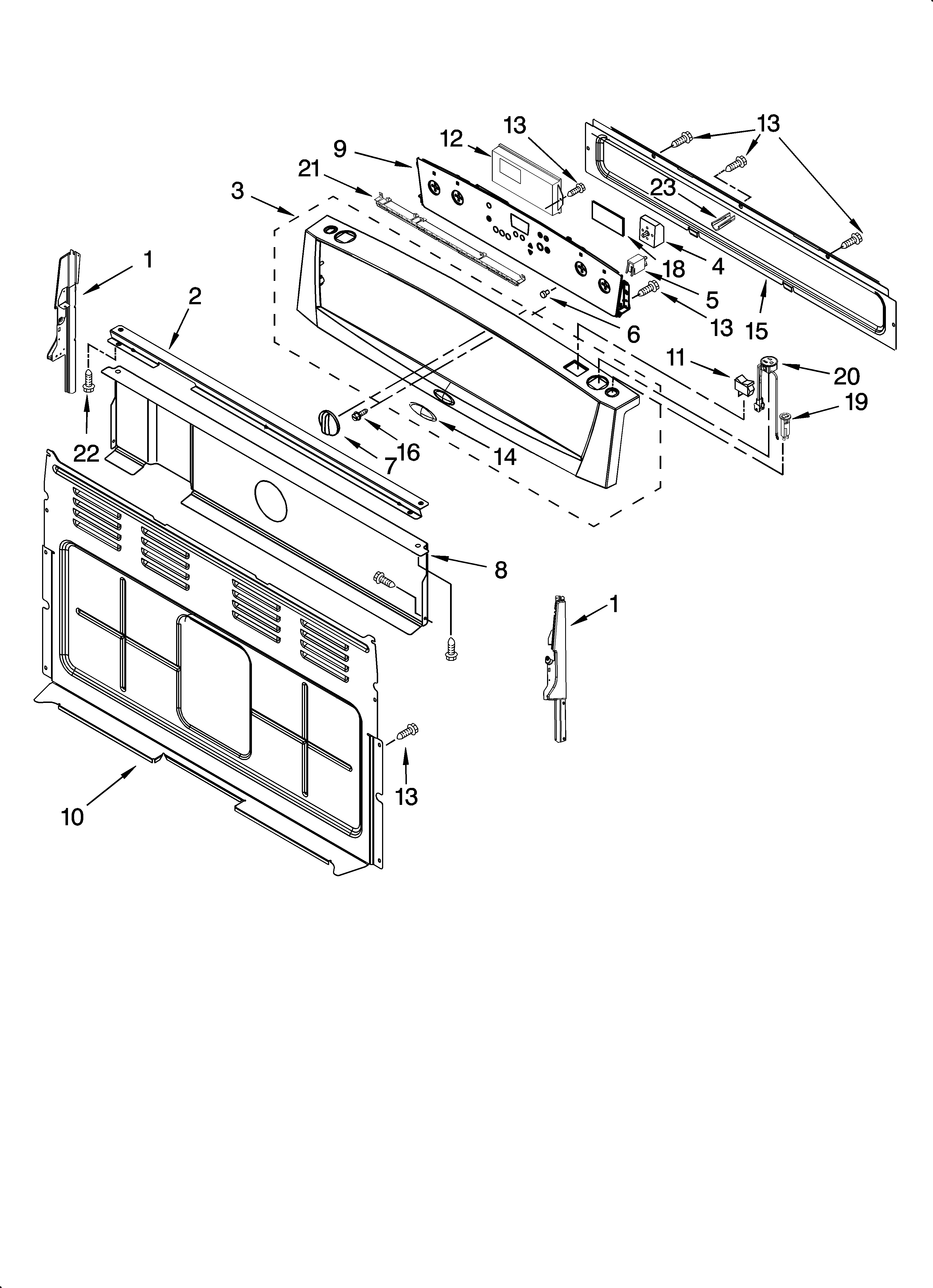 Control panel parts