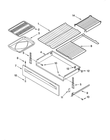 Drawer & broiler parts