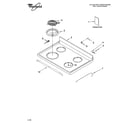 Whirlpool WERP3000PQ4 cooktop parts diagram