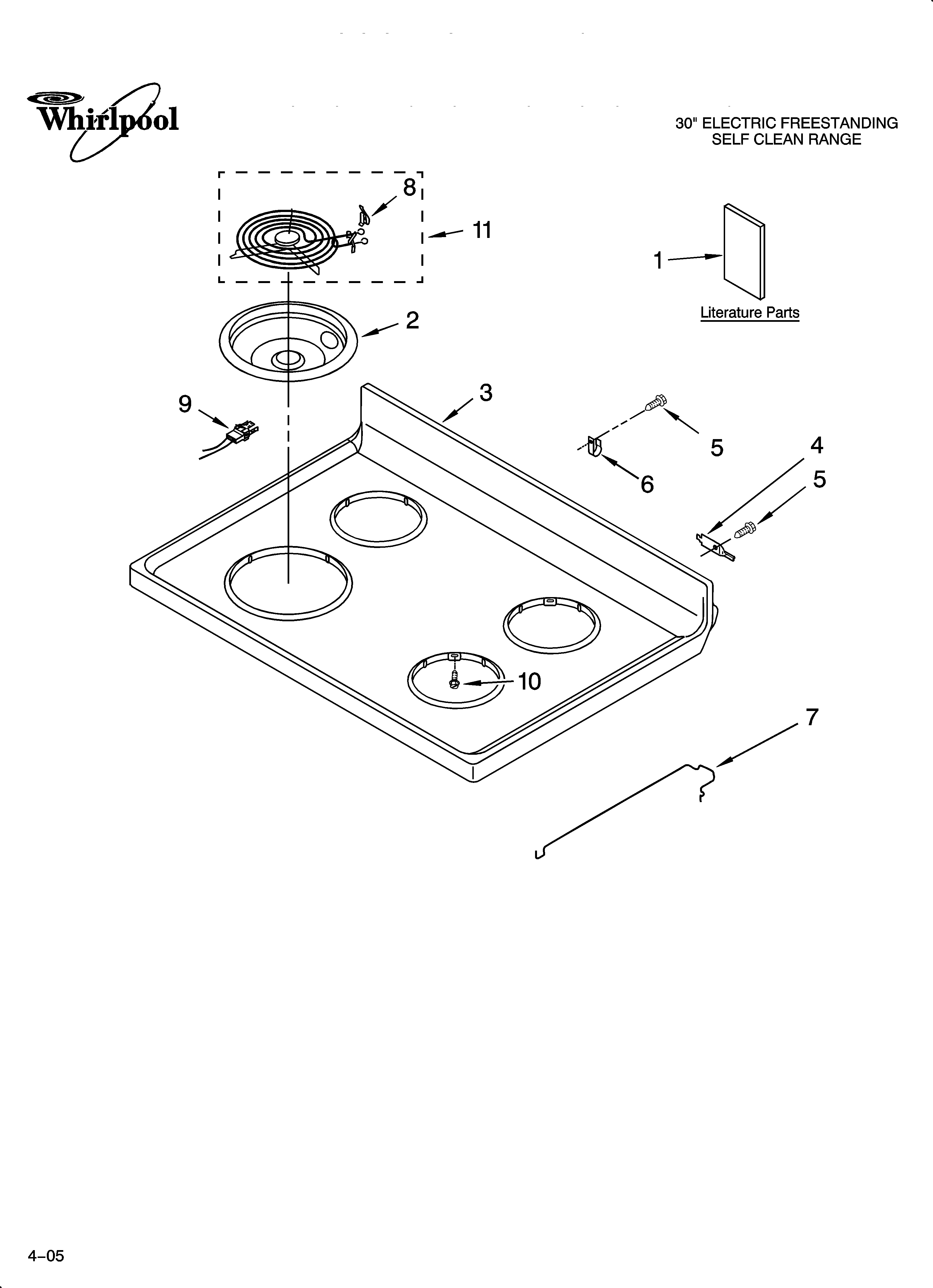 COOKTOP PARTS