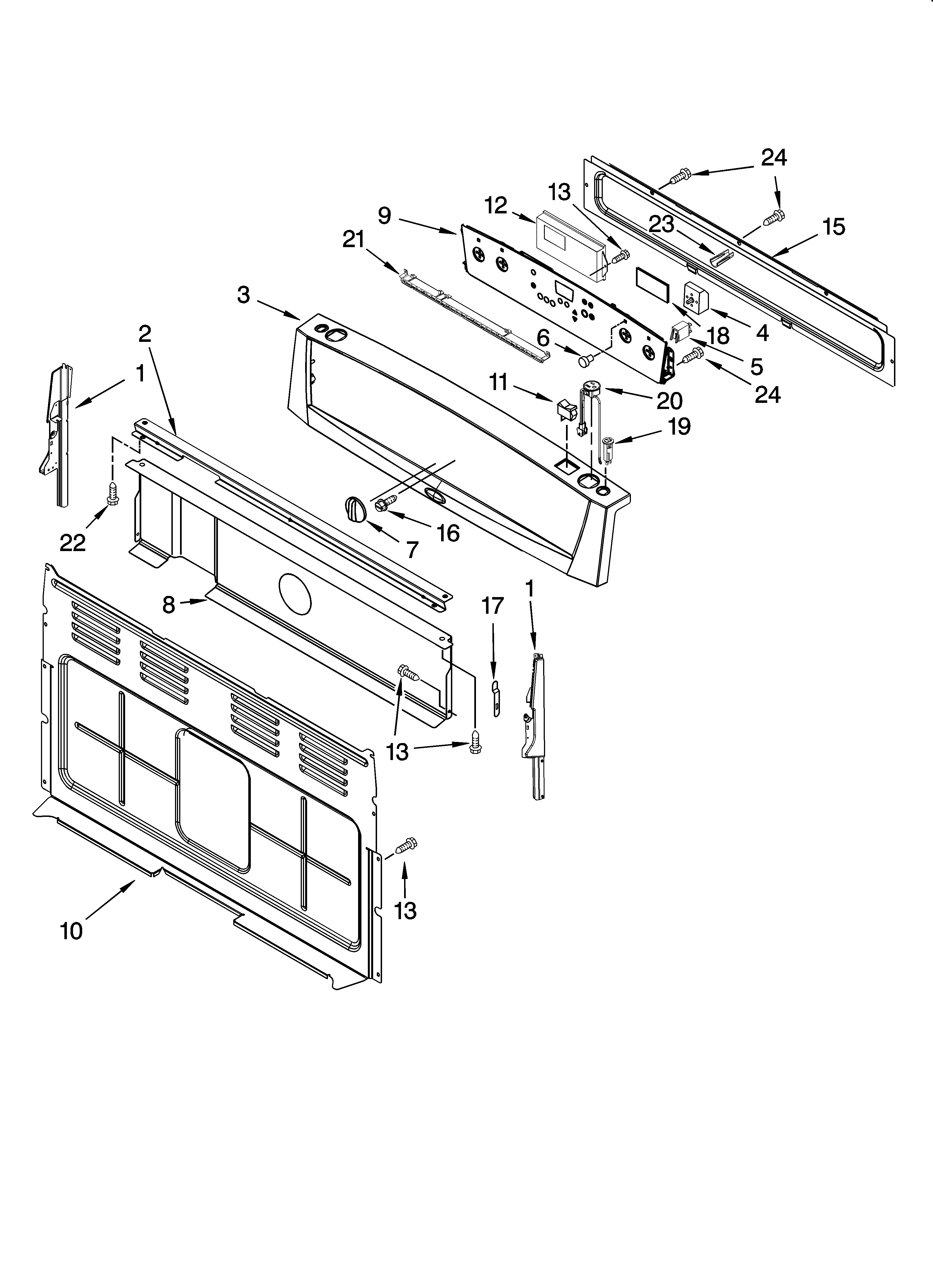 Control panel parts