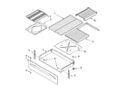Whirlpool WERP3120PB1 drawer & broiler parts diagram