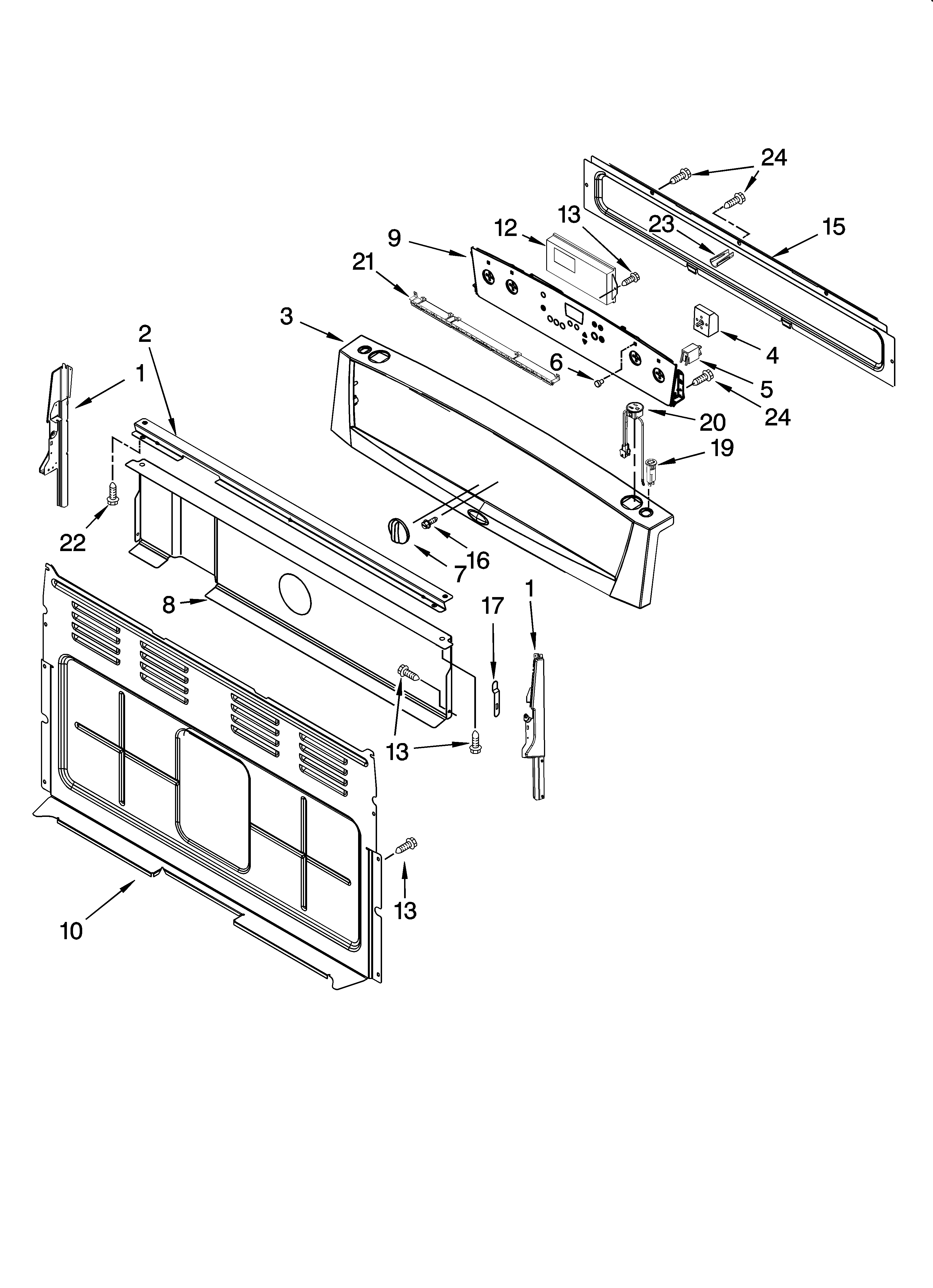 Control panel parts