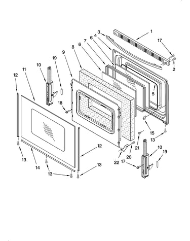 Door parts, optional parts (not included)