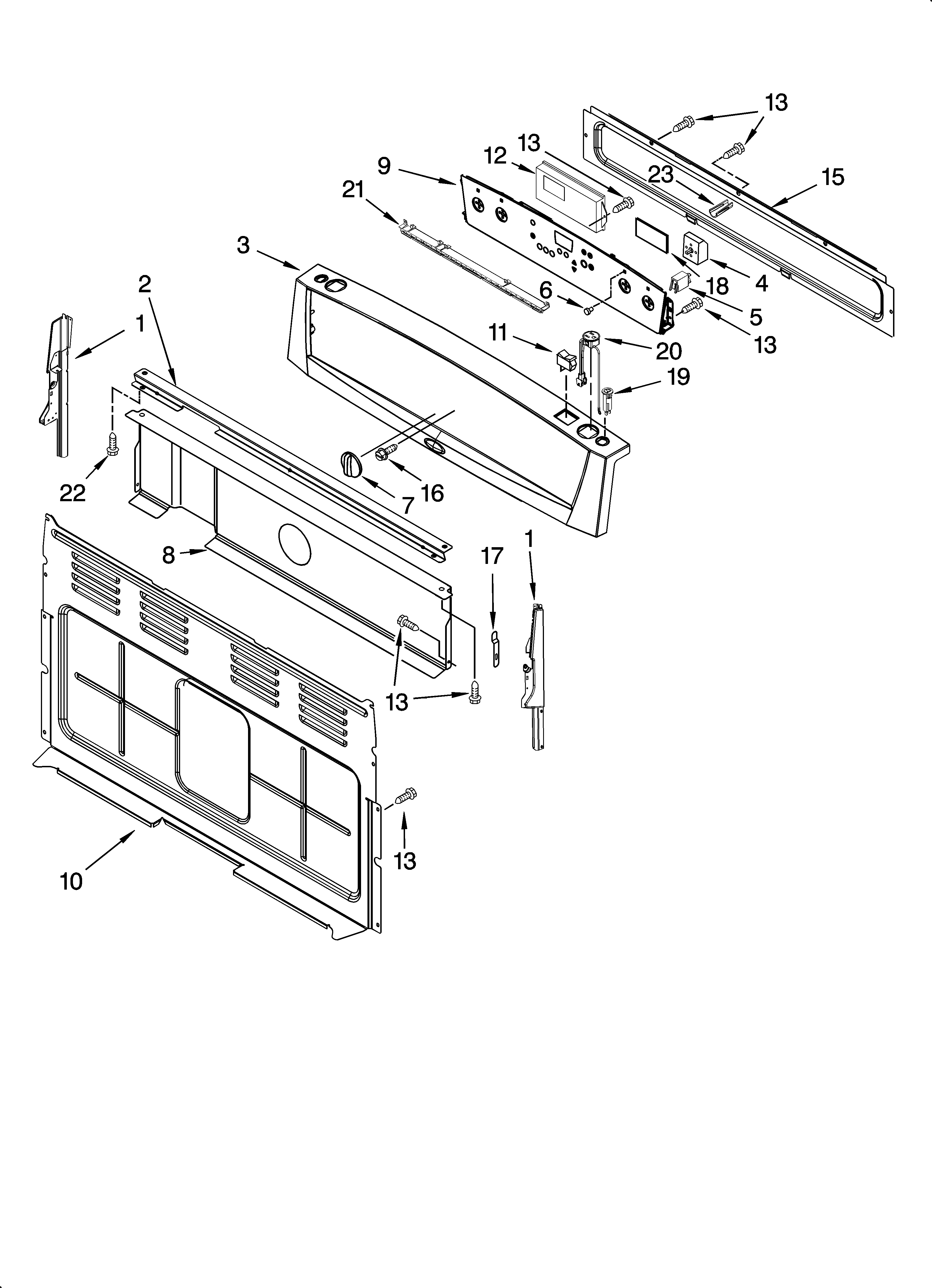 Control panel parts