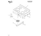 Whirlpool WERP4110PQ2 cooktop parts diagram