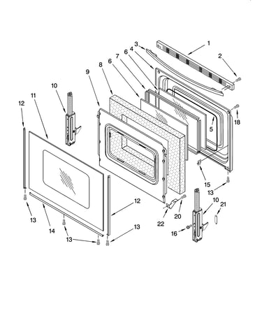 Door parts, optional parts (not included)