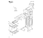 Whirlpool WVP8600SW0 cabinet and drawer parts diagram