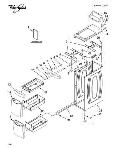 Cabinet and drawer parts