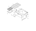KitchenAid YKERI201PW1 drawer & broiler parts, optional parts diagram