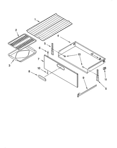 Drawer & broiler parts, optional parts