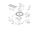 KitchenAid YKHMS175MBL1 magnetron and turntable parts diagram