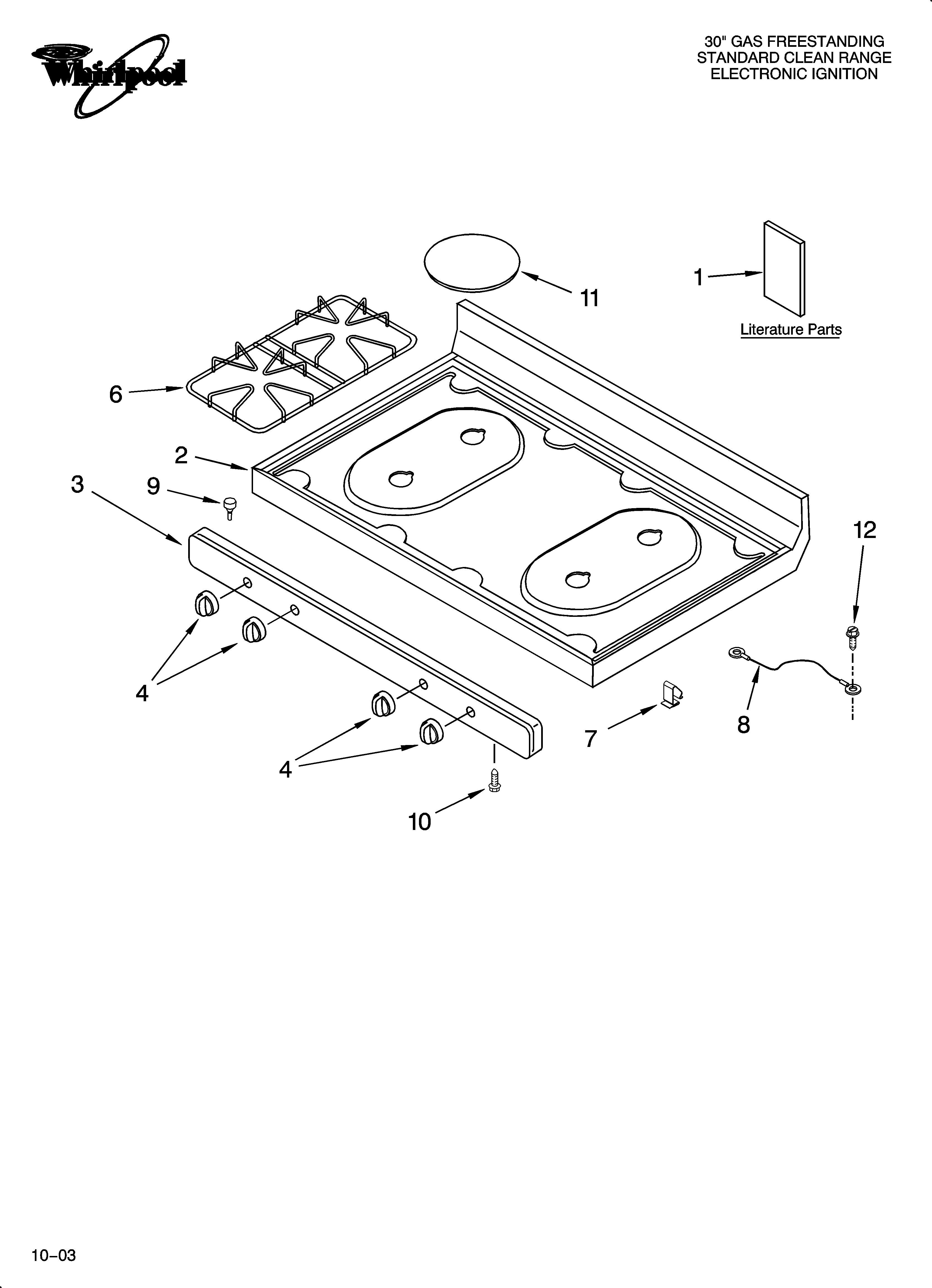 COOKTOP PARTS