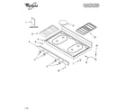 Whirlpool YSF315PEPQ1 cooktop parts diagram