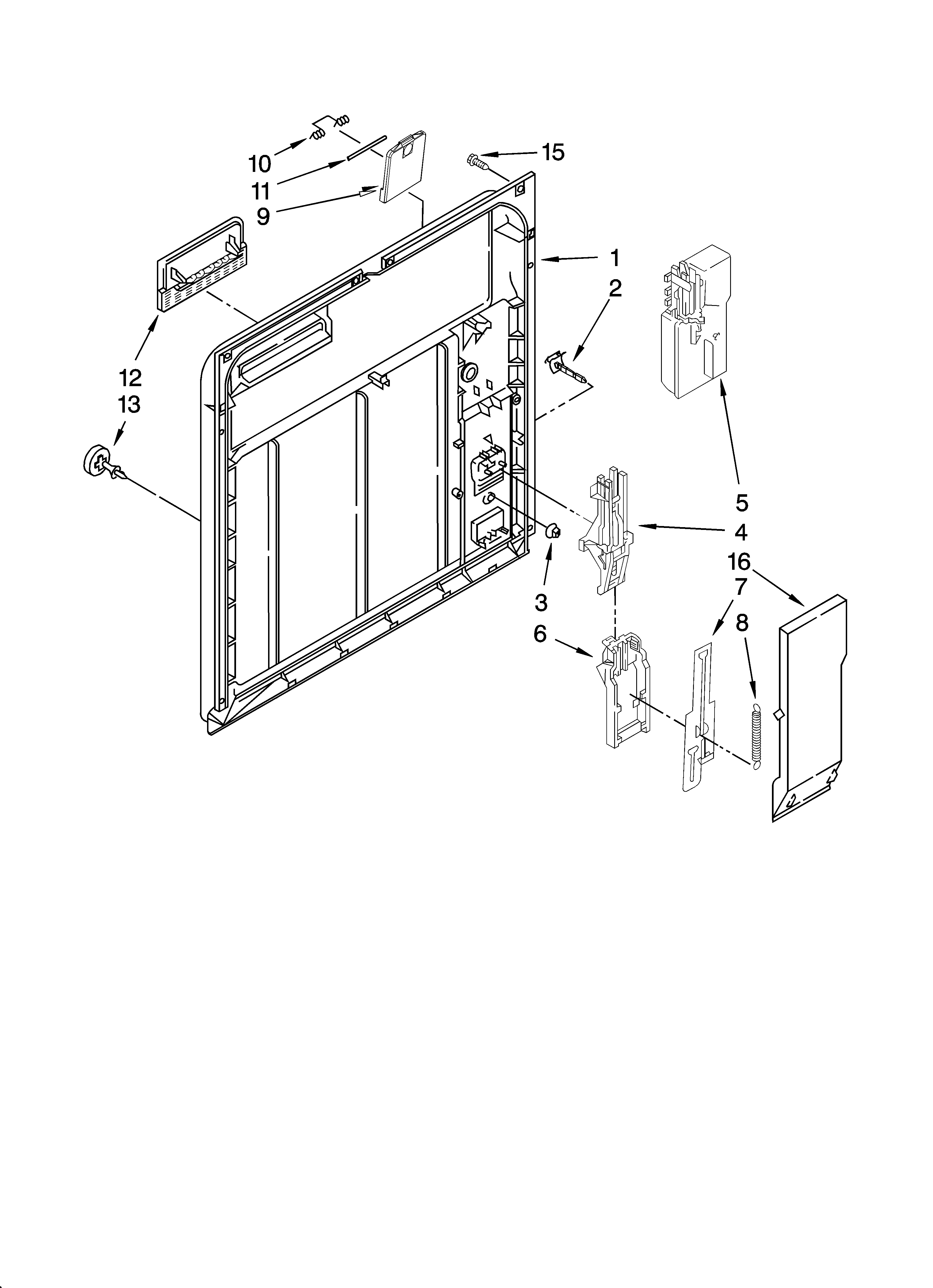 Inner door parts