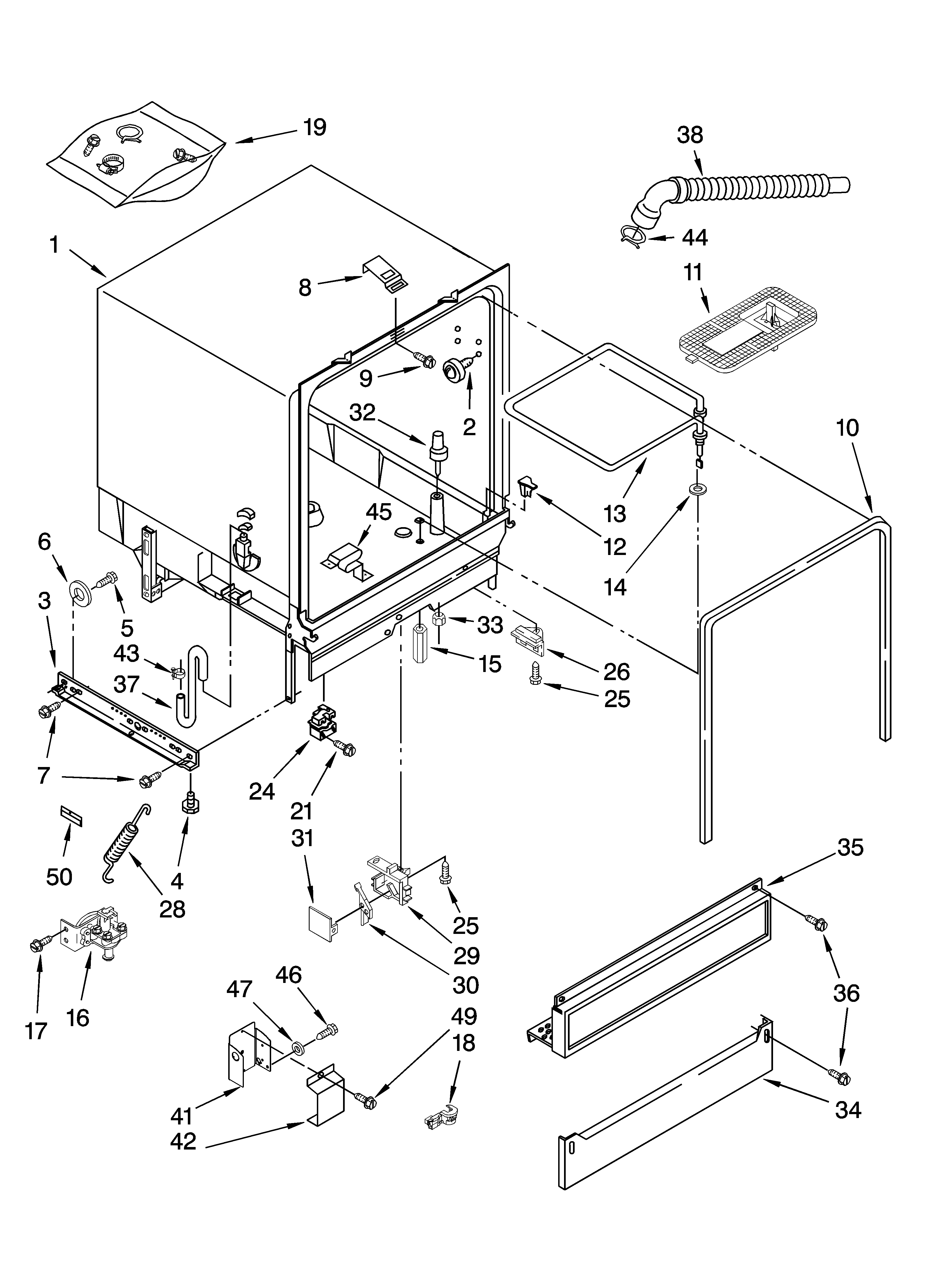 TUB ASSEMBLY PARTS