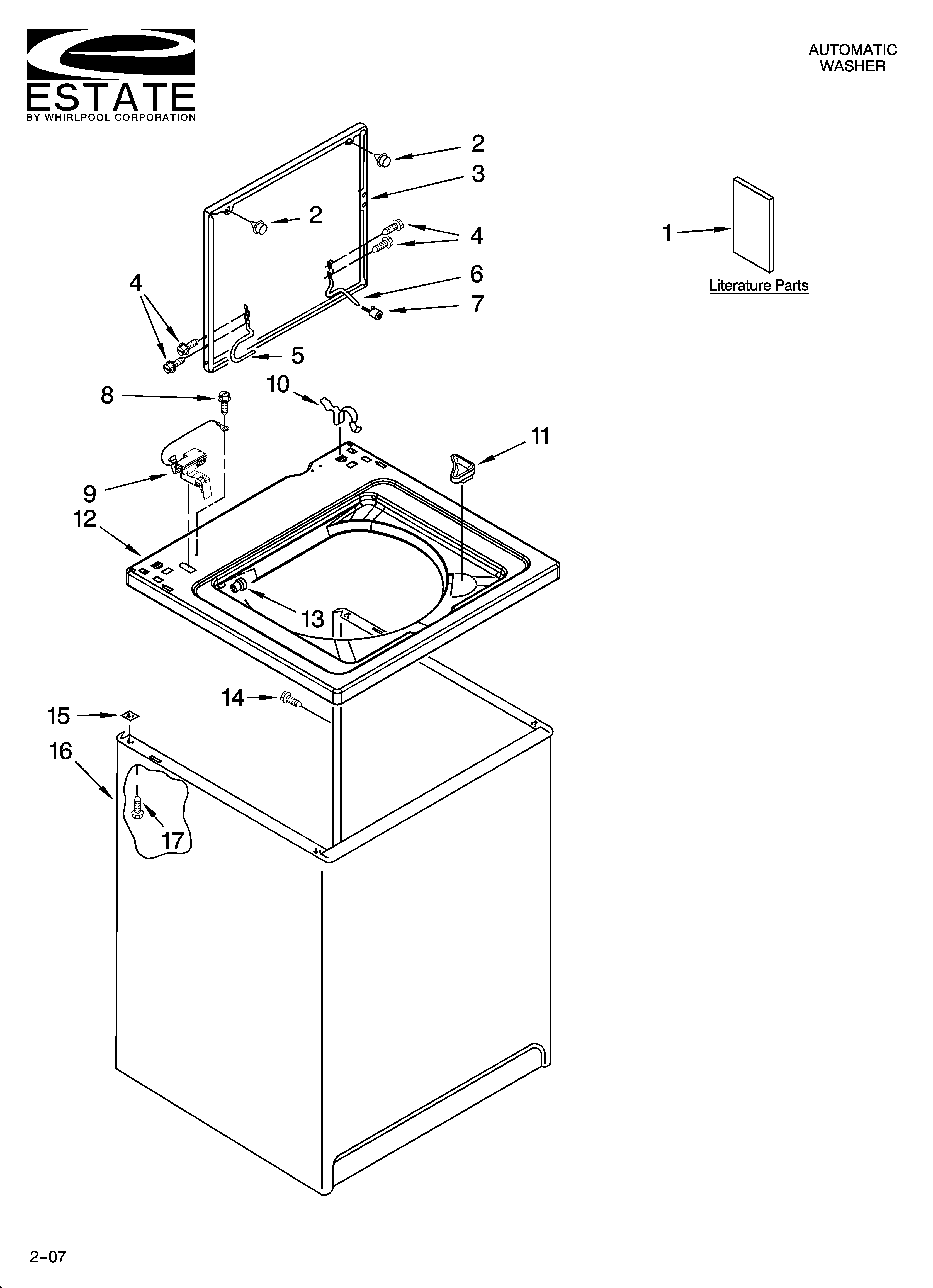 Top and cabinet parts