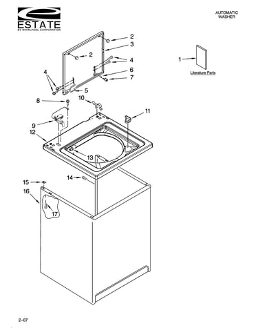 Top and cabinet parts
