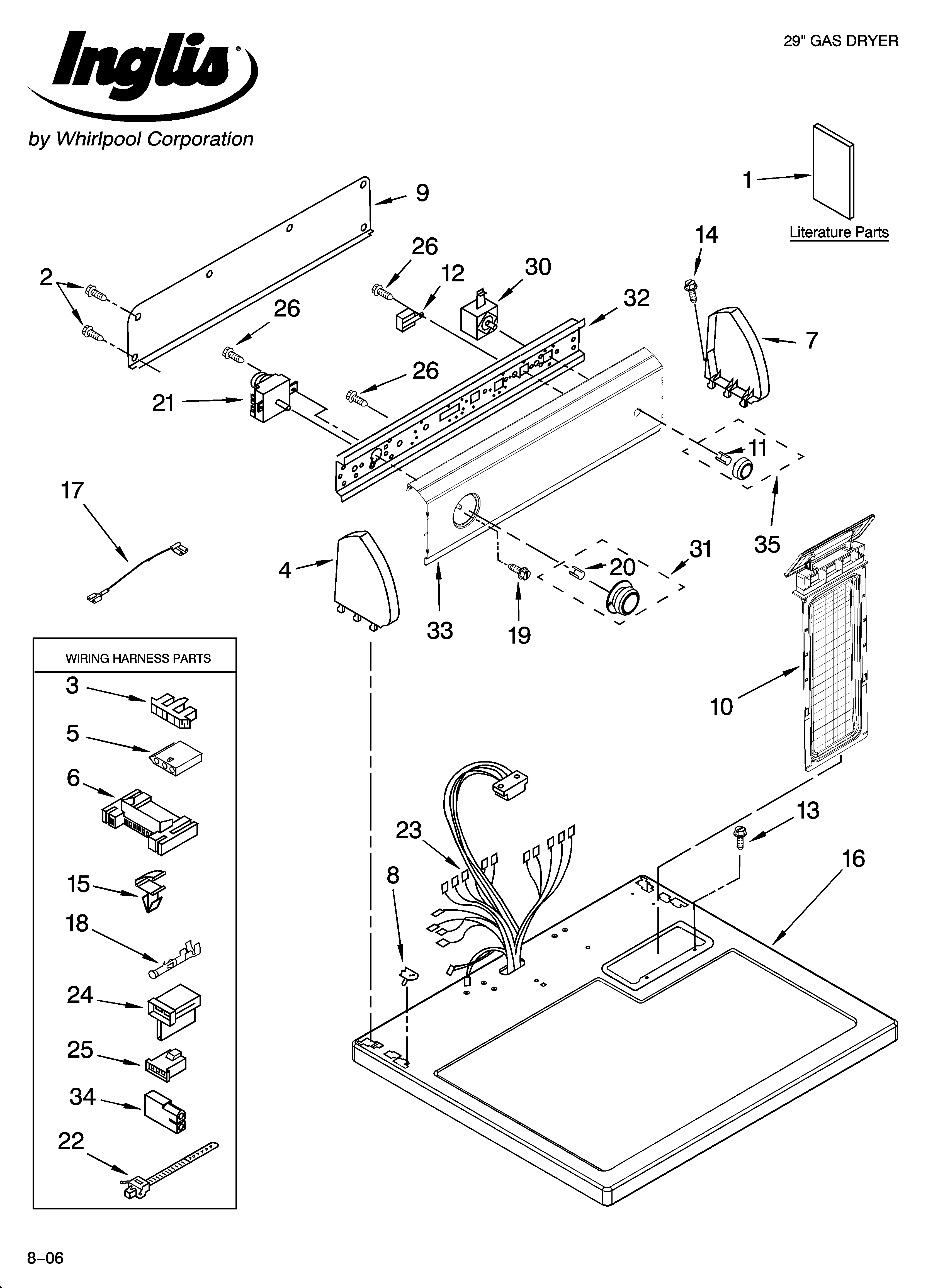 Top and console parts
