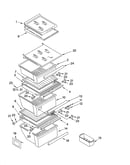 Refrigerator shelf parts
