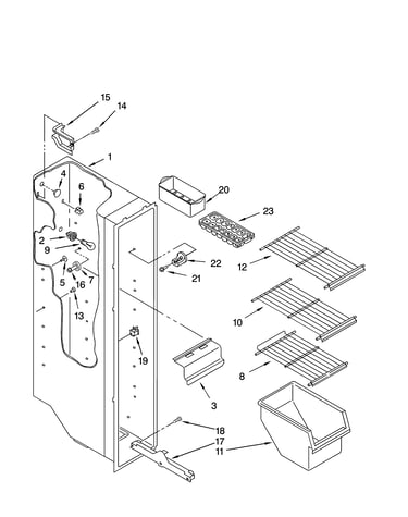 Freezer liner parts