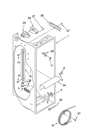 Refrigerator liner parts