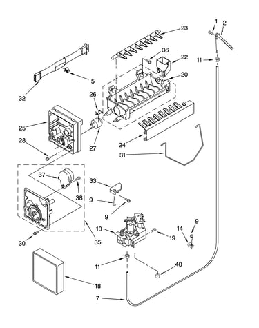 Icemaker parts, optional parts