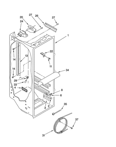 Refrigerator liner parts