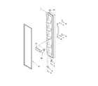 Inglis IKS203300 freezer door parts diagram
