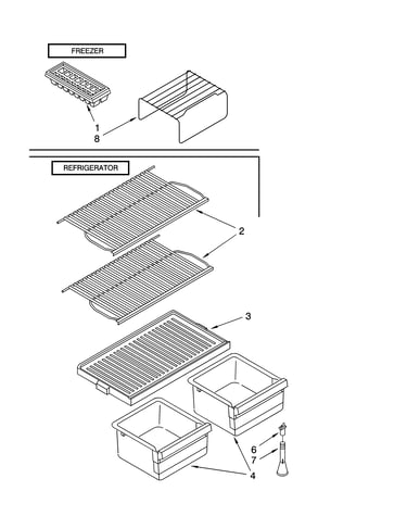 Shelf parts, optional parts