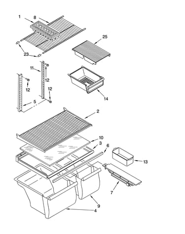 Shelf parts, optional parts