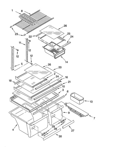 Shelf parts, optional parts