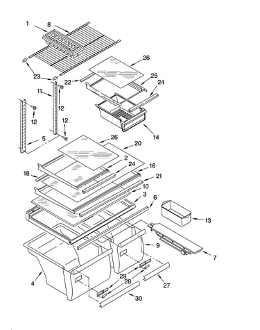 Shelf parts, optional parts