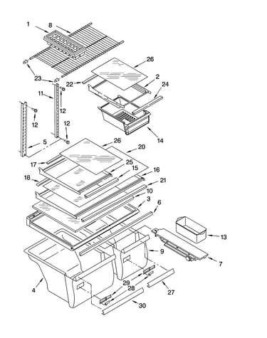 Shelf parts, optional parts
