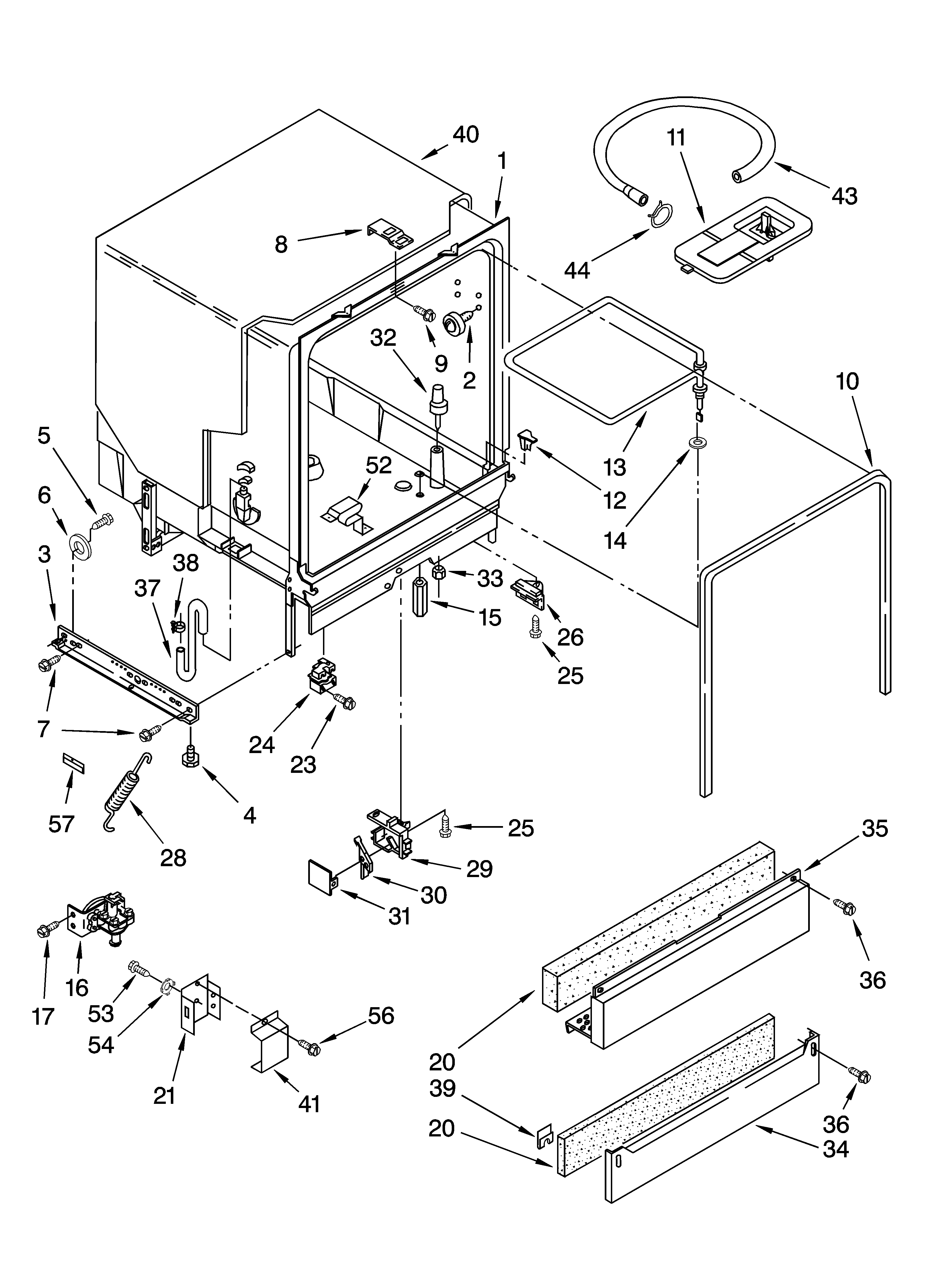 Tub assembly parts