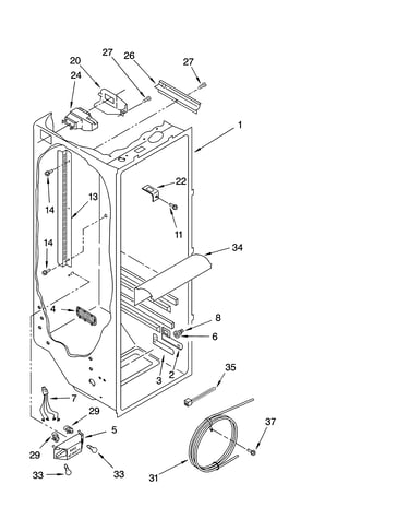 Refrigerator liner parts