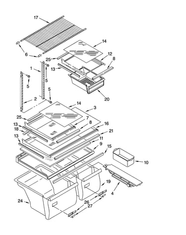 Shelf parts, optional parts