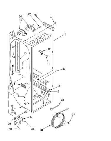 Refrigerator liner parts